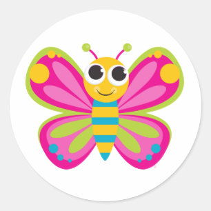 Leuke vlinder Stickers