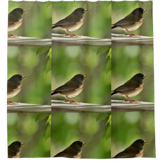 Leuke vogels Douchegordijn (Voorkant)