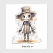 Leuke vogelverschrikker, Halloween Sticker (Vel)