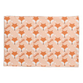 Leuke vos gezicht Kinder naam monogram dier Kussensloop (Achterkant)