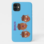 Leuke vrolijke eikels zingen cartoon voor kinderen Case-Mate iPhone case (Achterkant)