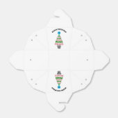 Leuke Vrolijke Kerstmis Groene en Rode Vredesboom Bedankdoosjes (Uitgevouwen)