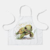 Leuke vrolijke schildpad all-over print Schort (Voorkant)