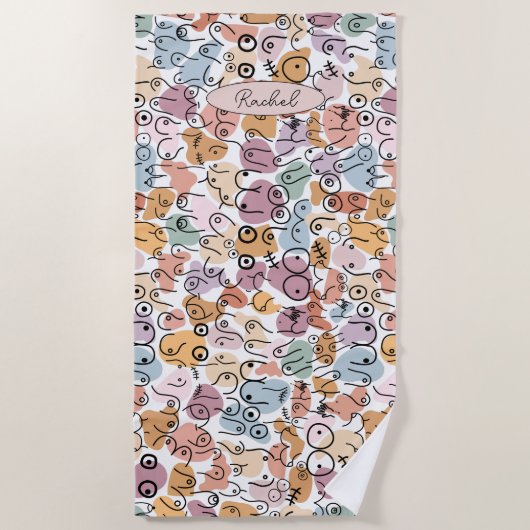 leuke vrouw feministe strandlaken (Voorkant)