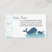 Leuke Walvis Display Douche Gift Label Behuizing K Informatiekaartje (Voorkant)