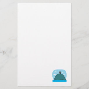 Leuke walvis en pinguïn briefpapier