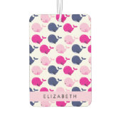 Leuke walvissen, Patroon van walvissen, Jouw naam Luchtverfrisser (Achterkant)