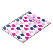 Leuke walvissen, Patroon van walvissen, Jouw naam Notitieboek (Linkerzijde)