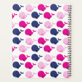 Leuke walvissen, Patroon van walvissen, Jouw naam Planner (Achterkant)