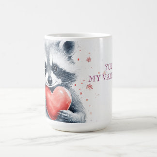 Leuke wasbeer met hart voor Valentijnsdag Koffiemok