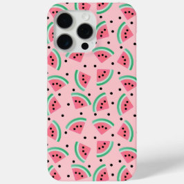 Leuke Watermeloen Slice Patroon Zomer Vibes iPhone 15 Pro Max Hoesje
