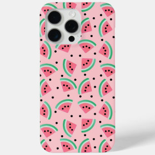Leuke Watermeloen Slice Patroon Zomer Vibes iPhone 15 Pro Max Hoesje