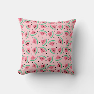 Leuke Watermeloen Slice Patroon Zomer Vibes Kussen