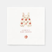 Leuke Waterverf Apple Romper Baby shower Servet (Voorkant)