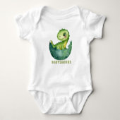 Leuke Waterverf Babysaurus Dinosaur Romper (Voorkant)