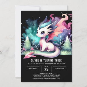Leuke Waterverf Dragon Birthday Kaart