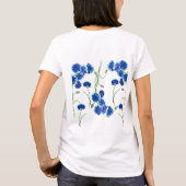 Leuke waterverf korenbloemen t-shirt (Achterkant)