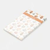 Leuke Waterverf pompoenpatroon Post-it® Notes (Schuin)