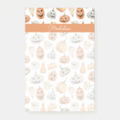 Leuke Waterverf pompoenpatroon Post-it® Notes (Voorkant)