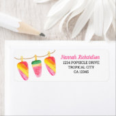 Leuke Waterverf Popsicle retouradres Etiket (Insitu)