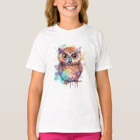 Leuke Waterverf Uil Voor Meisjes