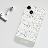 Leuke Waterverf Wildflower gepersonaliseerd Case-Mate iPhone Case