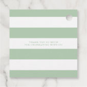 Leuke Waterverf Woodland Fox Baby shower Dank u Bedankjes Labels (Achterkant)