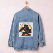 Leuke weerwolf cartoon denim jacket (Hangar)
