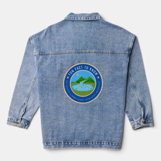 Leuke weetje over Axolotls Denim Jacket (Achterkant)