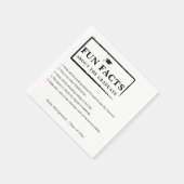 Leuke weetjes over de Afstuderen papieren servette Servet (Hoek)