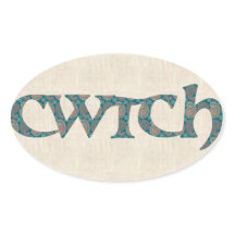 Leuke Welsh vangst Stickers, Paisley Pattern