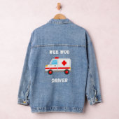 Leuke WeWoo Emergency Ambulance Driver Lover Gift Denim Jacket (Hangar)