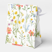 Leuke wilde bloemen Baby shower Bedankdoosjes (Achterkant)