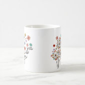 Leuke Wildflower Bloemen Waterverf Mok (Center)