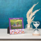 Leuke Wildflower Kleurrijke Afstuderen Aangepaste  Fotoplaat (Insitu)