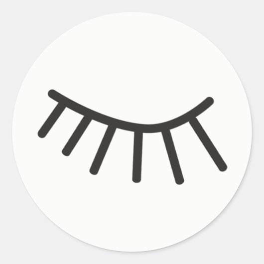 Leuke wimpers sticker voor journalling (Voorkant)