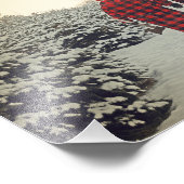 Leuke winter als Odde/Denemarken fotoprint! Foto Afdruk (Hoek)