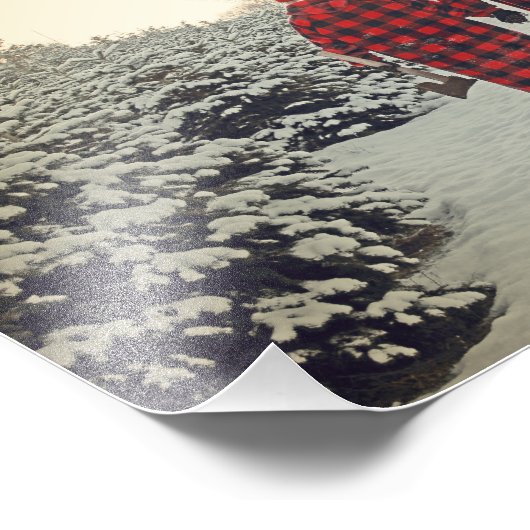 Leuke winter als Odde/Denemarken fotoprint! Foto Afdruk (Hoek)