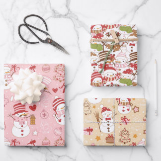 Leuke winter/Kerstmis Inpakpapier Vel