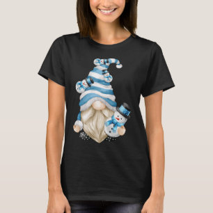 Leuke winter vakantie familie kerst gnoom met s t-shirt