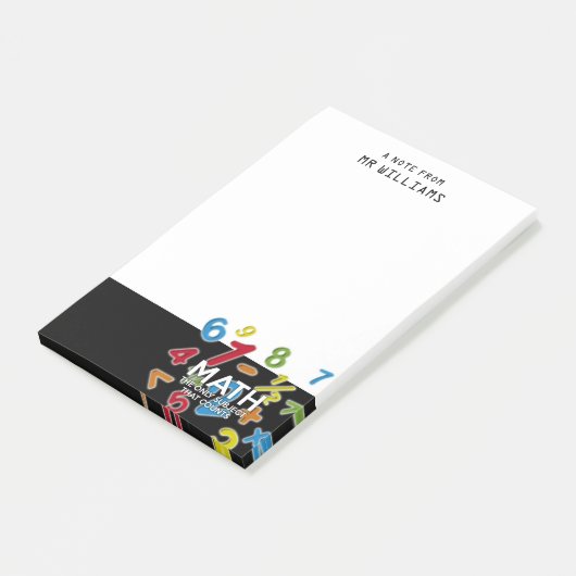 Leuke Wiskunde het enige onderwerp dat telt Post-it® Notes (Schuin)