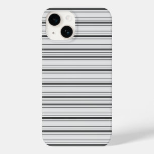 Leuke witte grijze strepen Case-Mate iPhone 14 hoesje