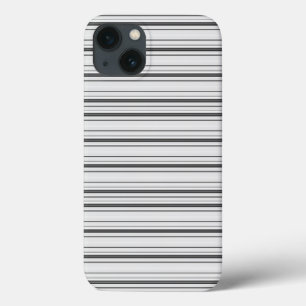 Leuke witte grijze strepen iPhone 13 hoesje