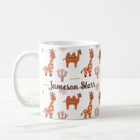 Leuke witte Speelgoed Dierlijke Cactus Camel Llama Koffiemok (Links)