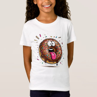 Leuke witte T-shirt met glazuur en sprinkels van c