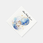 Leuke Wolf Baby shower Theme Servet (Hoek)