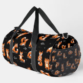 Leuke yoga vossen grappig zwart plunjezak (Rechterhoek)