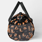 Leuke yoga vossen grappig zwart plunjezak (Rechts)