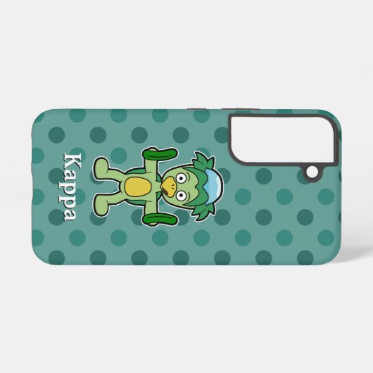 Leuke Yokai Kappa met komkommers Samsung Galaxy Hoesje (Achterkant horizontaal)