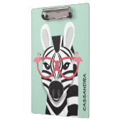 Leuke Zebra Dier Kinder naam Klembord (Links)